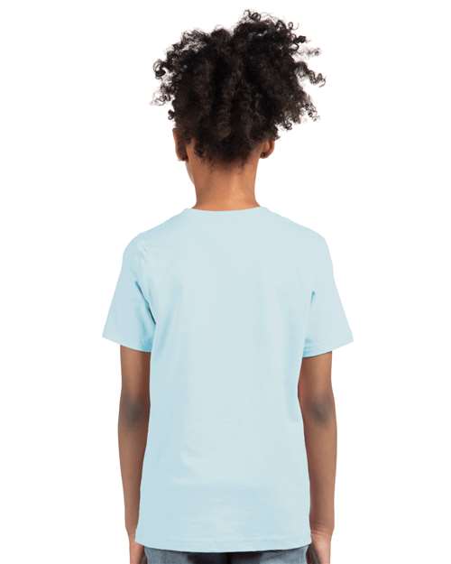 Next Level 3310 Light Blue — on model back