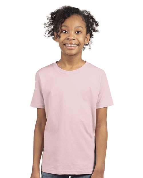 Next Level 3310 Light Pink — on model front