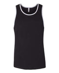 Next Level 3633 Black/ Heather Grey — front