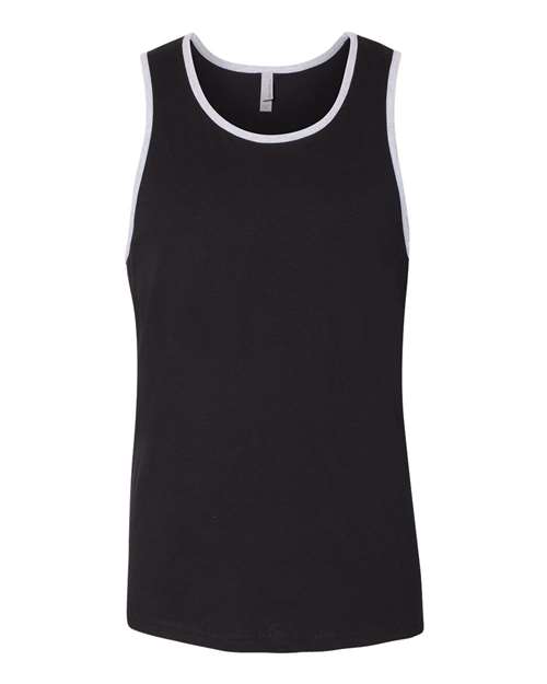 Next Level 3633 Black/ Heather Grey — front