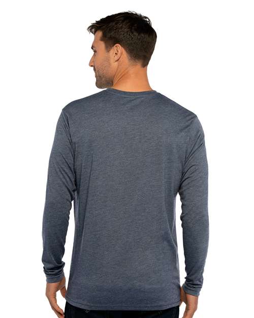 Next Level 6071 Indigo — on model back