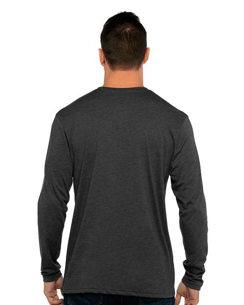 Next Level 6071 Vintage Black — on model back
