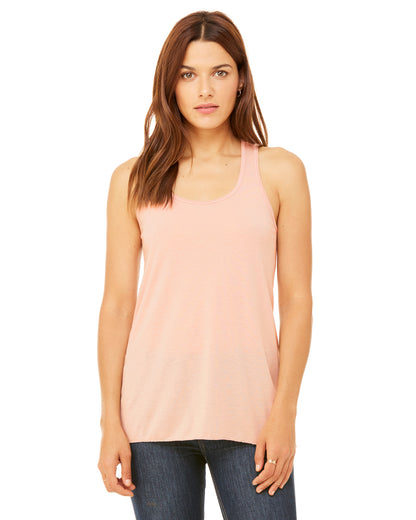 Women's Flowy Racerback Tank - Peach