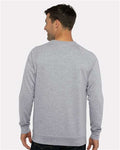Next Level 9000 Heather Grey — on model back