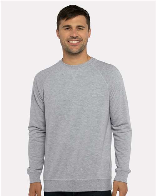 Next Level 9000 Heather Grey — on model front