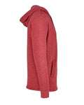 Next Level 9300 Heather Cardinal — side