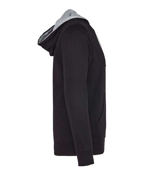 Next Level 9301 Black/ Heather Grey — side