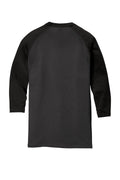 Unisex Perfect Tri 3/4-Sleeve Raglan - Black / Black Fr