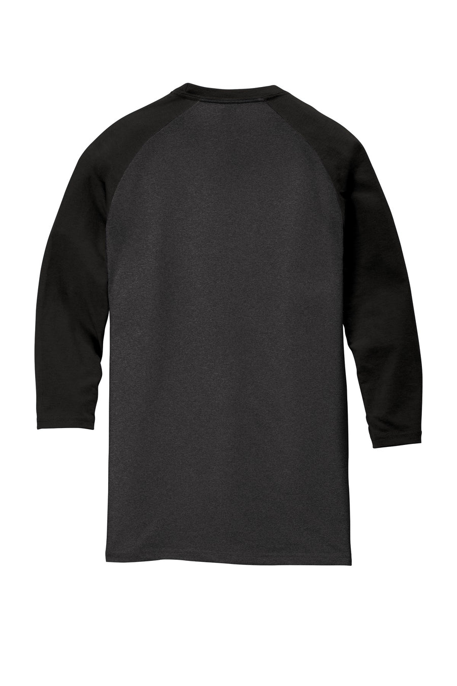 Unisex Perfect Tri 3/4-Sleeve Raglan - Black / Black Fr