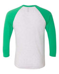 Next Level 6051 Envy Sleeves/ Heather White Body — back