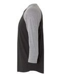 Next Level 6051 Premium Heather Sleeves/ Vintage Black Body — direct side