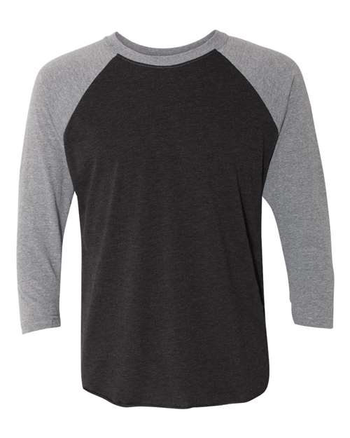 Next Level 6051 Premium Heather Sleeves/ Vintage Black Body — front