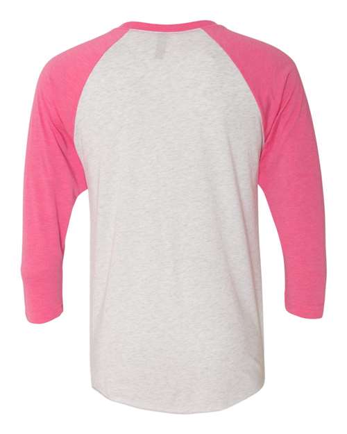 Next Level 6051 Vintage Pink Sleeves/ Heather White Body — back