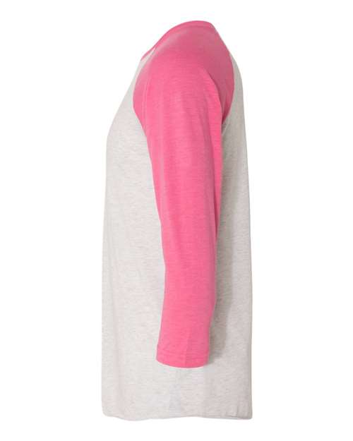 Next Level 6051 Vintage Pink Sleeves/ Heather White Body — direct side