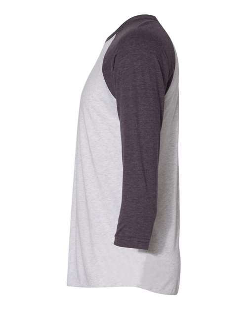 Next Level 6051 Vintage Purple Sleeves/ Heather White Body — direct side
