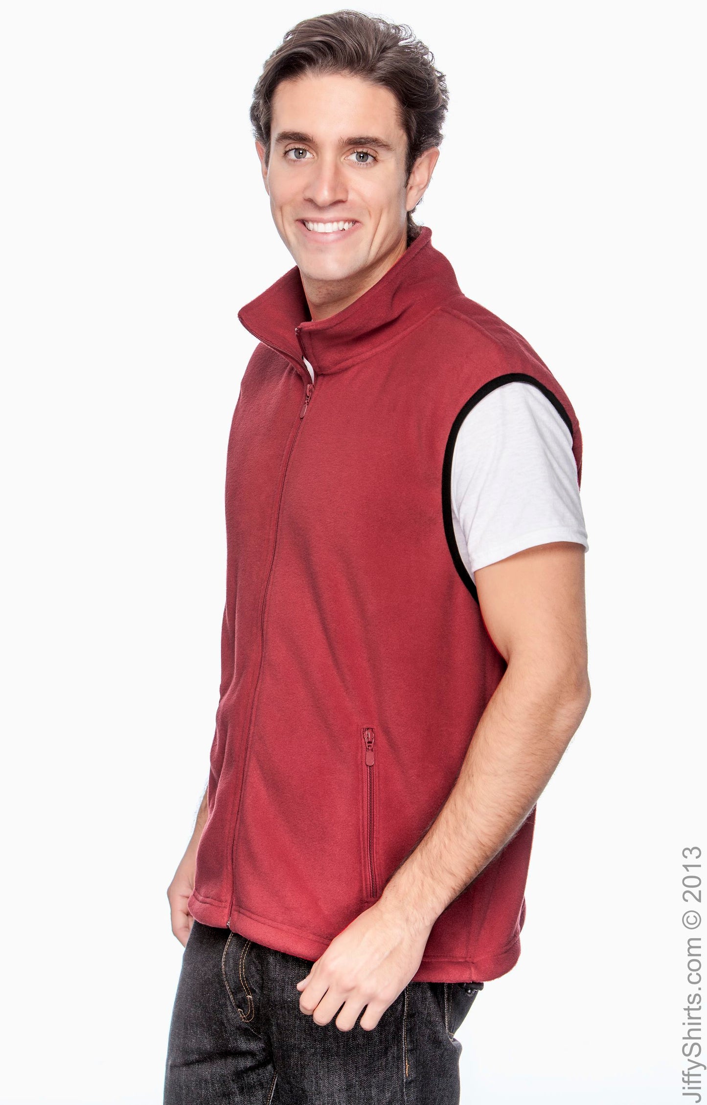 Unisex Fleece Vest - Red