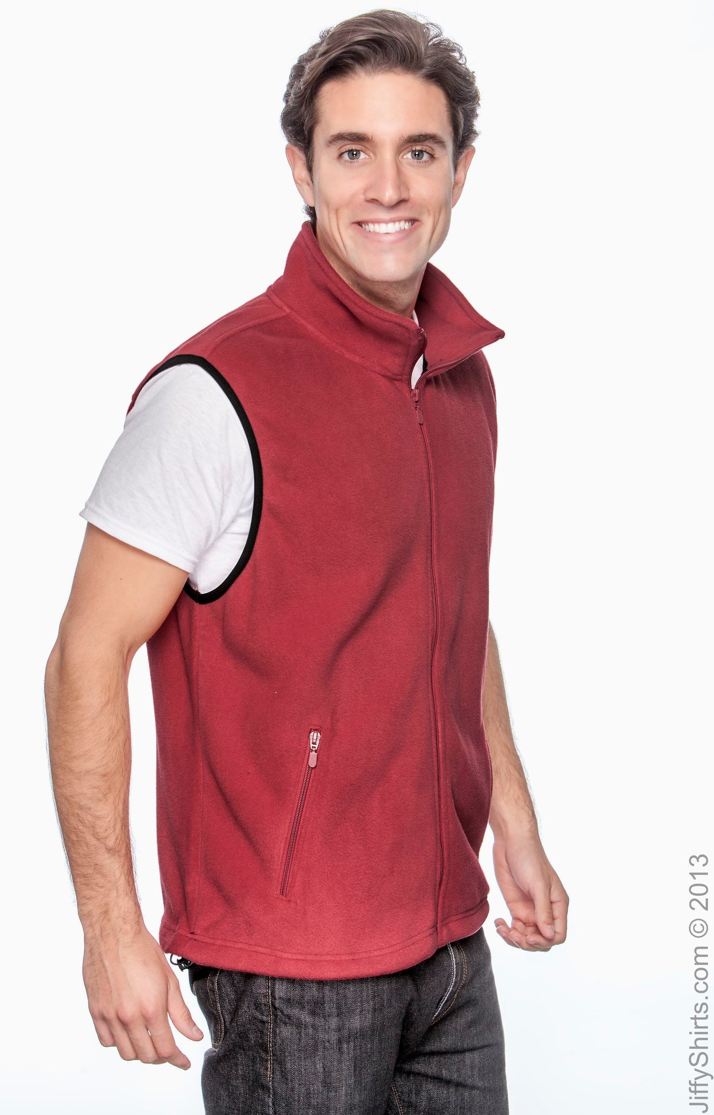 Unisex Fleece Vest - Red