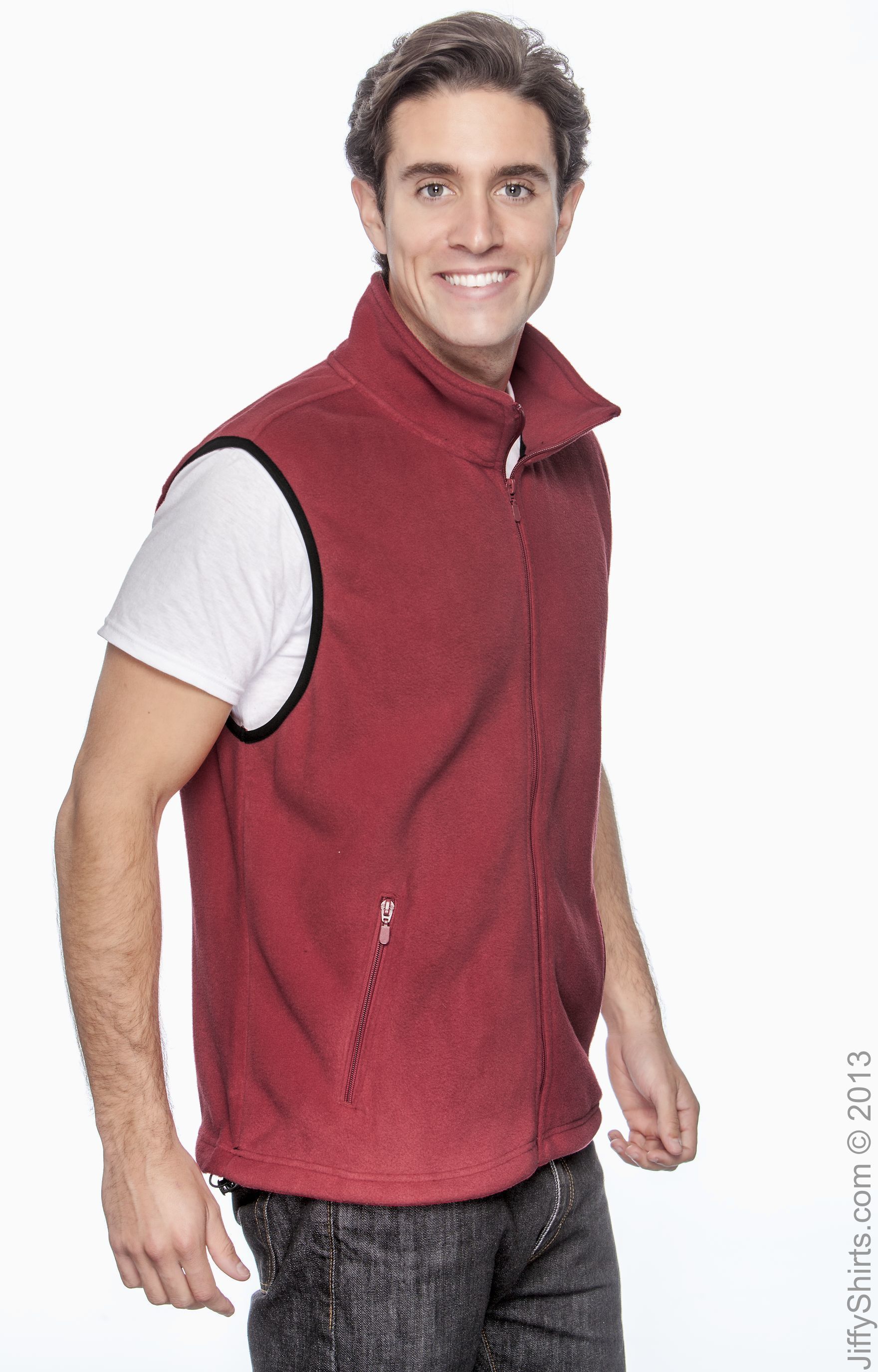 Unisex Fleece Vest - Red
