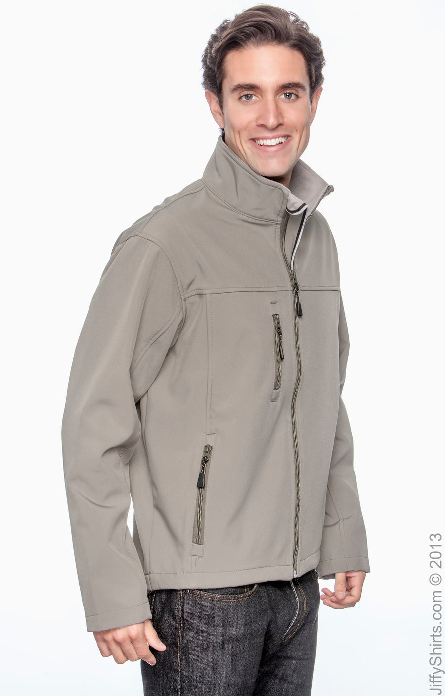 Men's Soft Shell Jacket - Olive