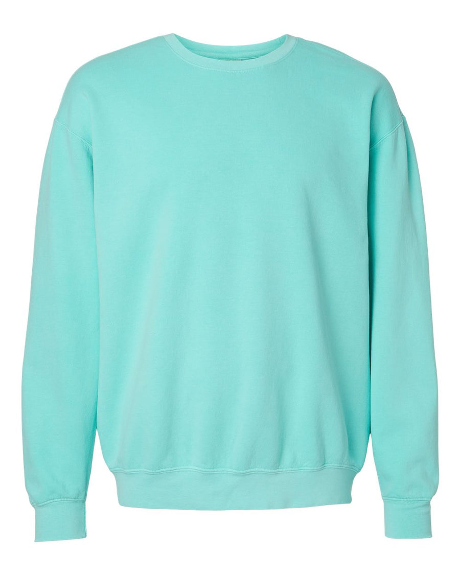 Unisex Lighweight Cotton Crewneck Sweatshirt - Chalky Mint