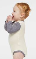 Infant Long-Sleeve Bodysuit - Natural / Heather