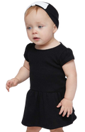 Infant Baby Rib Dress - Black