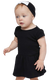 Rabbit Skins RS5320 - Infant Baby Rib Dress - Black