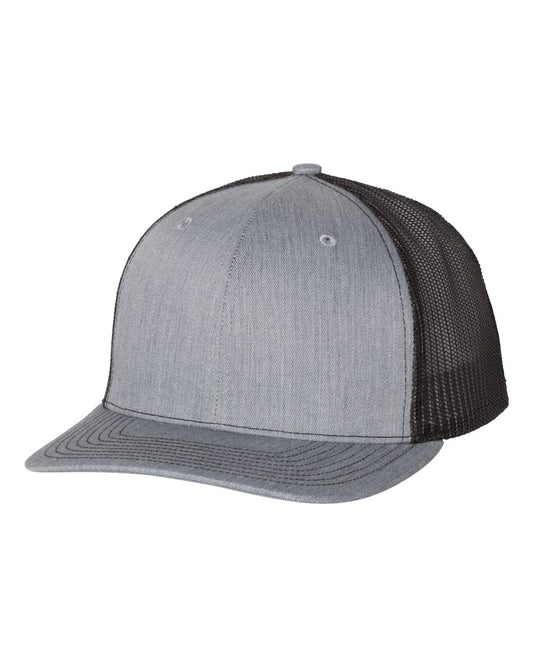 Snapback Trucker Cap - Heather Gray / Black