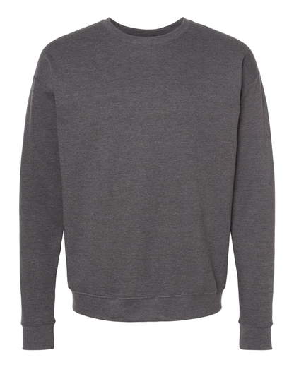 Unisex Fleece Crew - Heather Charcoal