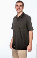 Men's Industrial Short-Sleeve Work Shirt - Black