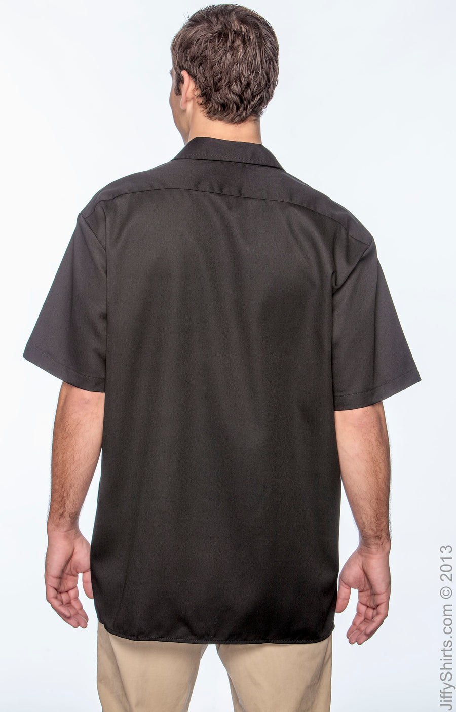 Unisex Short-Sleeve Work Shirt - Black