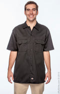 Unisex Short-Sleeve Work Shirt - Black