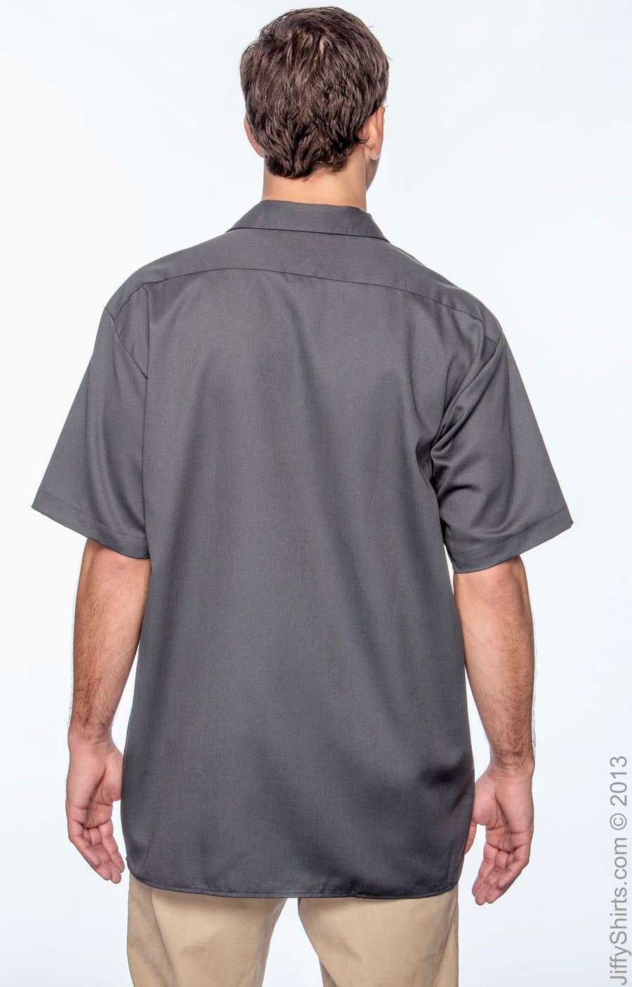 Unisex Short-Sleeve Work Shirt - Charcoal