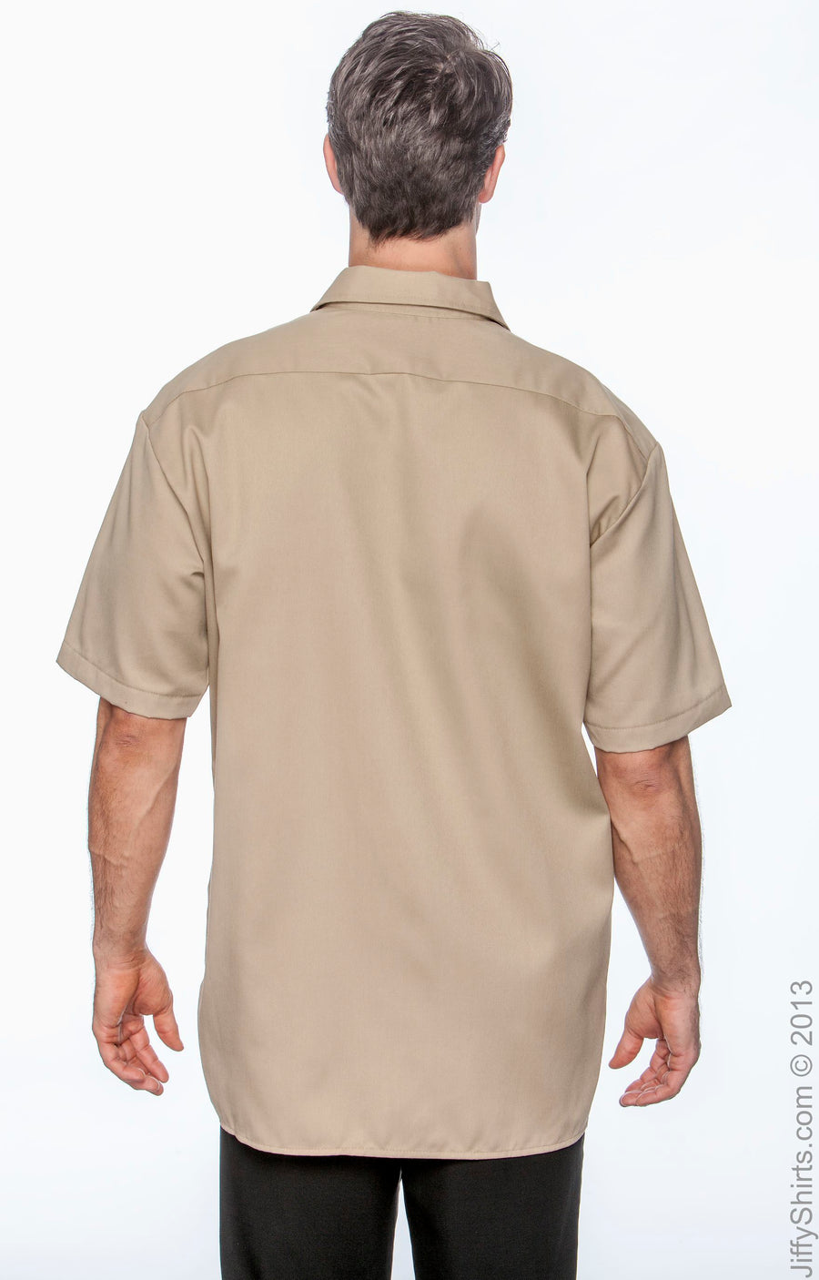 Unisex Short-Sleeve Work Shirt - Khaki