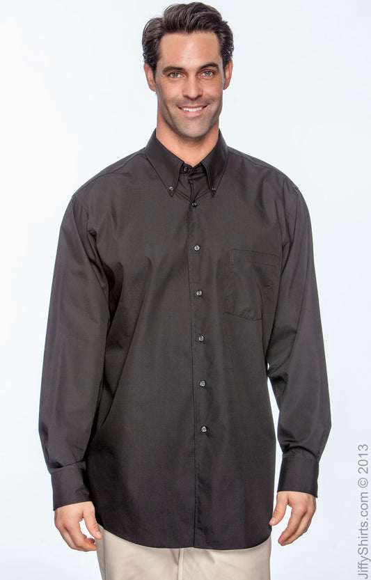 Silky Poplin Shirt - Black
