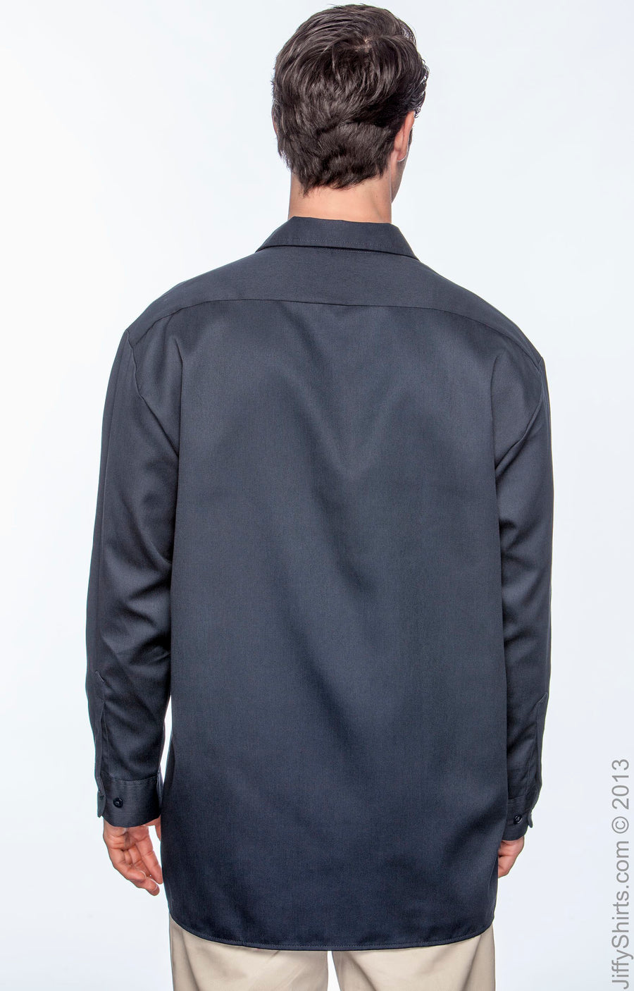 Unisex Long-Sleeve Work Shirt - Dark Navy
