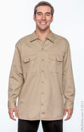 Unisex Long-Sleeve Work Shirt - Khaki