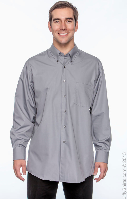 Silky Poplin Shirt - Slate