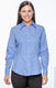 Van Heusen 13V0114 - Women's Silky Poplin Shirt - Periwinkle