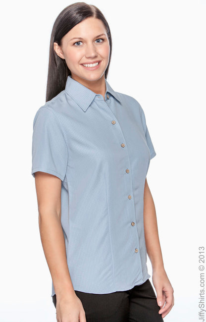 Women's Barbados Textured Camp Shirt - Cloud Blue
