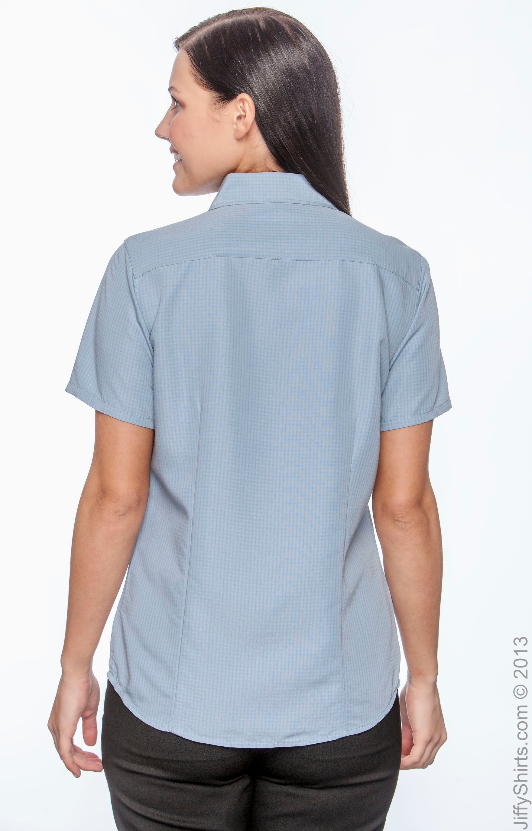 Women's Barbados Textured Camp Shirt - Cloud Blue