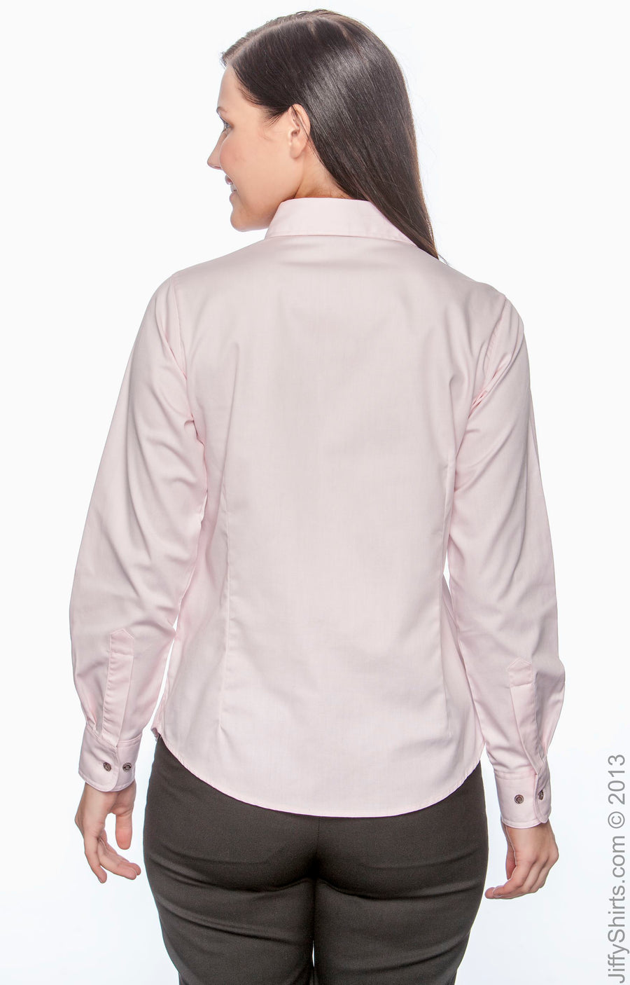 Women's Easy Blend™ Long-Sleeve Twill Shirt with Stain-Release - Blush
