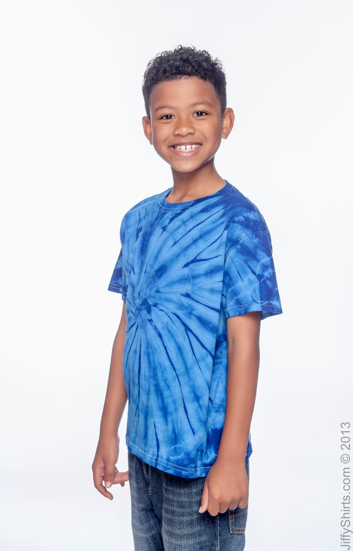 Youth 100% Cotton Spider T-Shirt - Spider Royal
