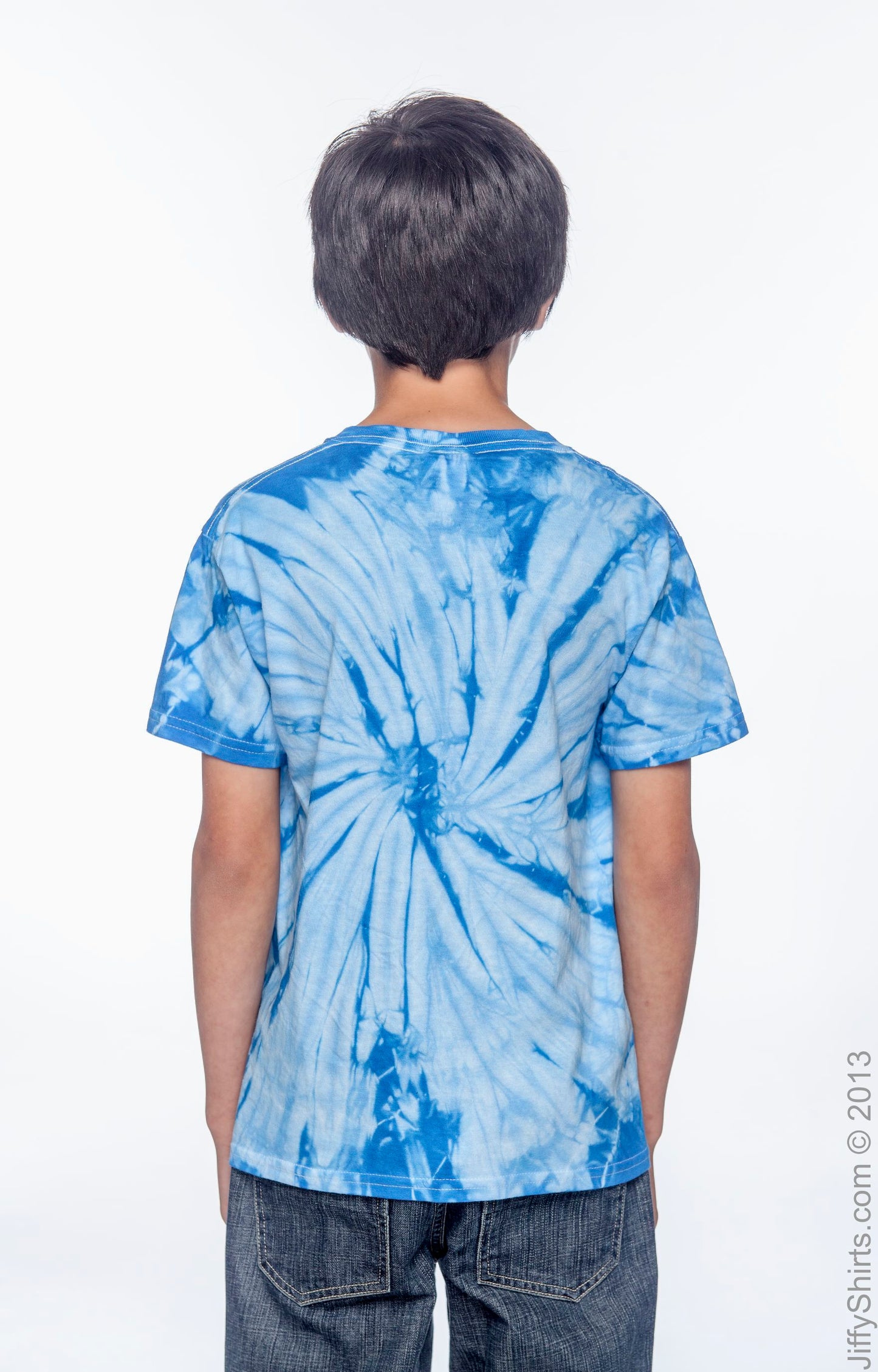Youth 100% Cotton Spider T-Shirt - Spider Baby Blue