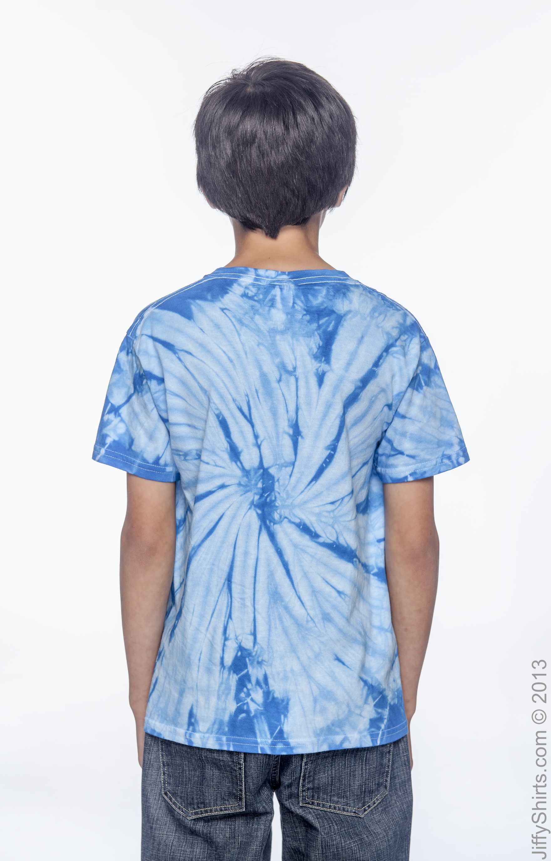 Youth 100% Cotton Spider T-Shirt - Spider Baby Blue
