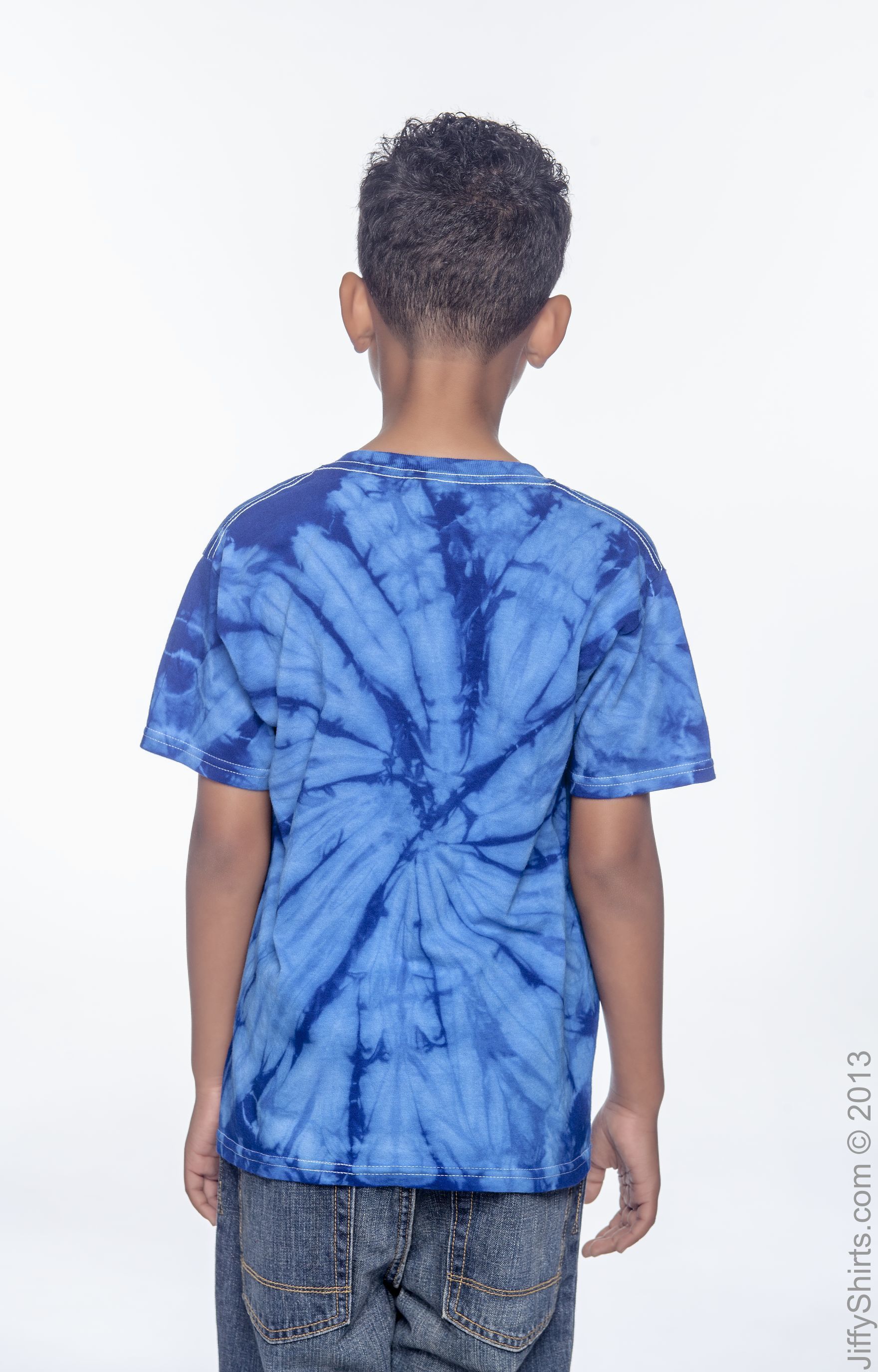 Youth 100% Cotton Spider T-Shirt - Spider Royal