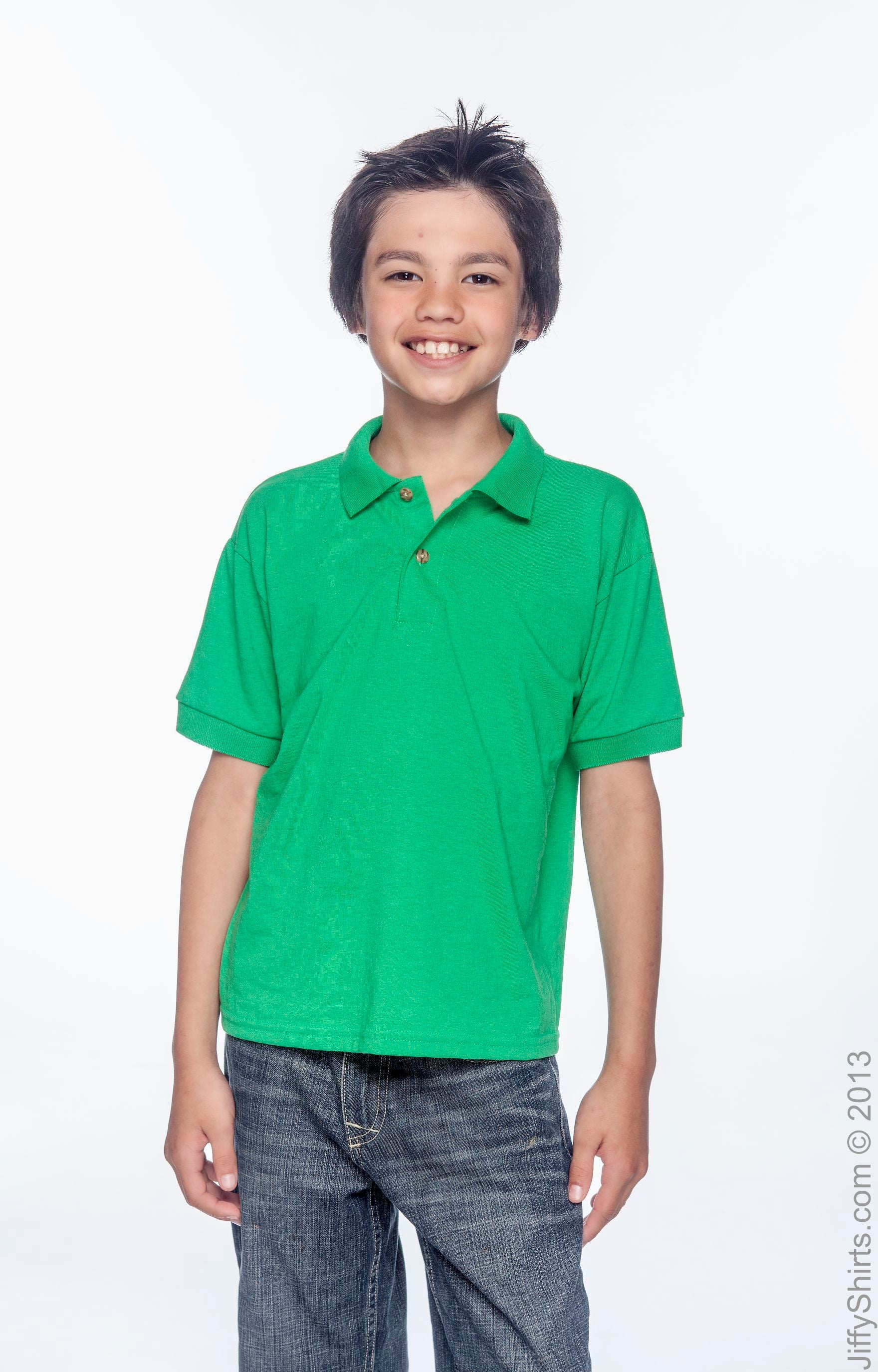 Youth 50/50 Jersey Polo - Irish Green