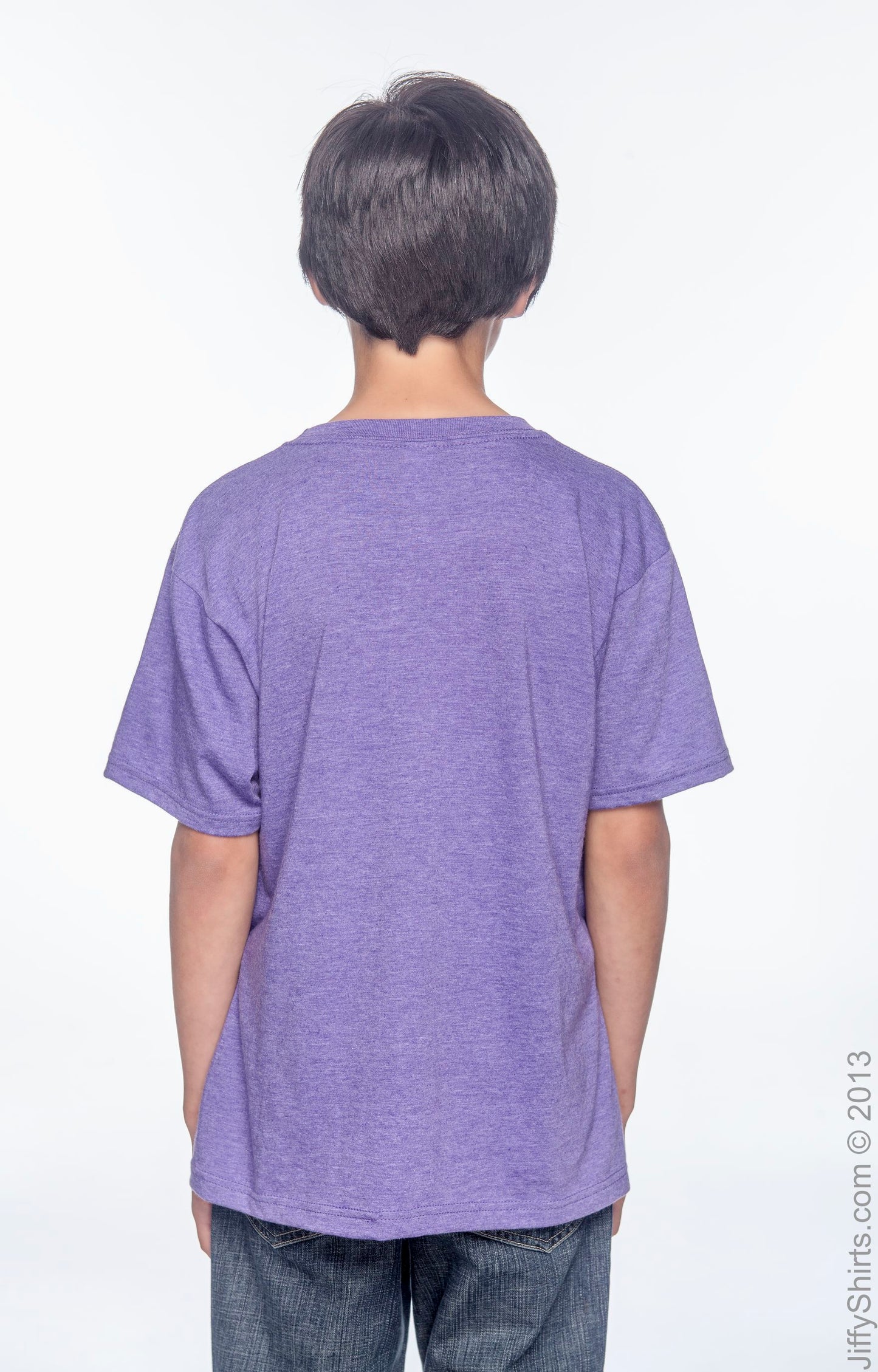 Youth Lightweight T-Shirt - Heather Purple