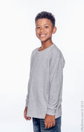 Youth Ultra Cotton® 6 oz. Long-Sleeve T-Shirt - Sport Gray