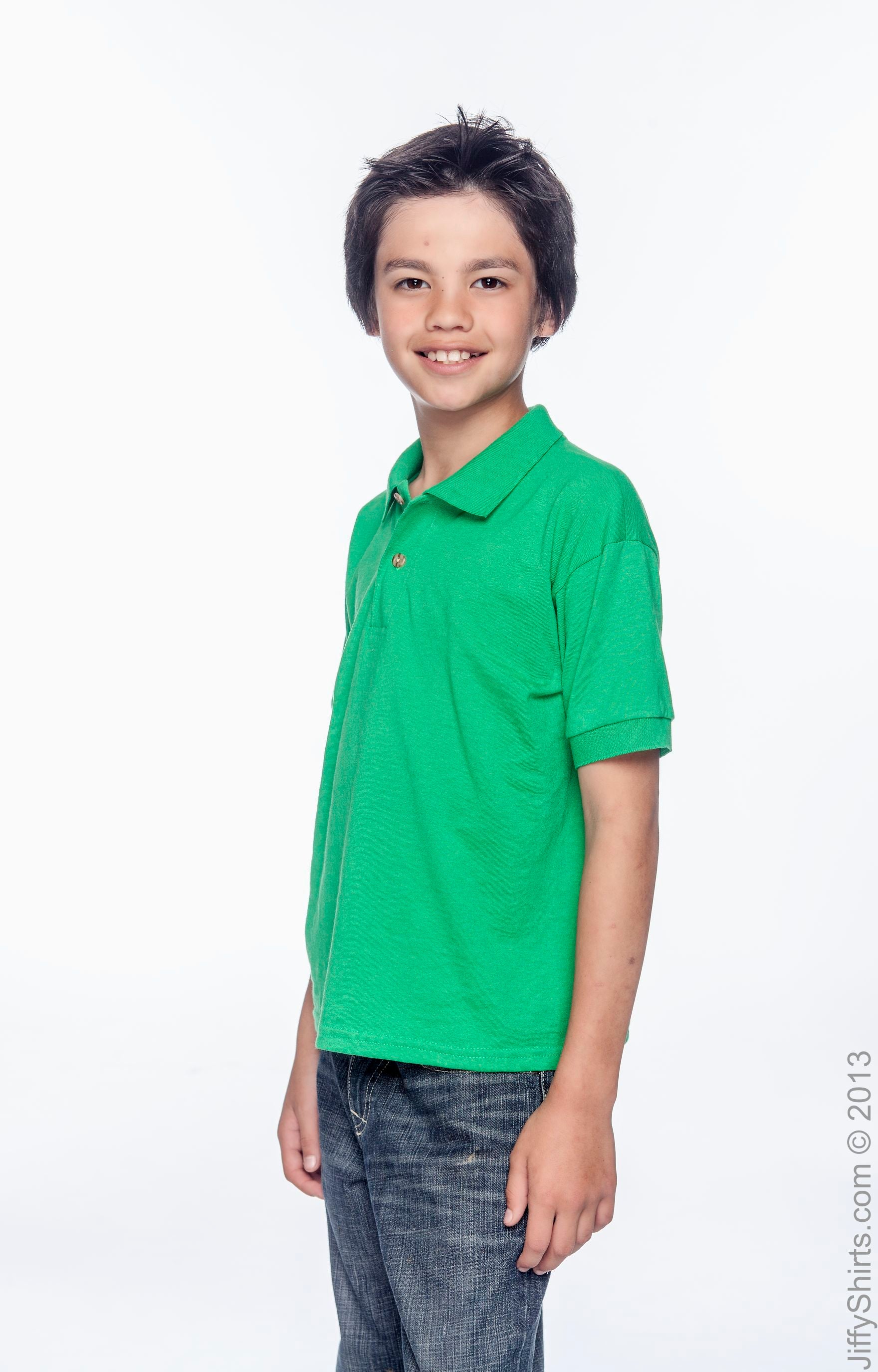 Youth 50/50 Jersey Polo - Irish Green